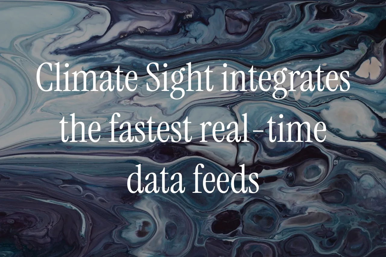 Climate Sight Announces Fastest Real-Time Data Feed on the Market