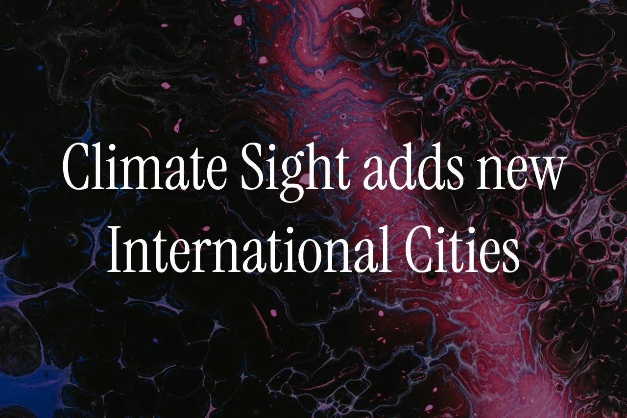 Climate Sight Adds International Cities